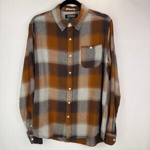 Ezekiel Flannel Button Down Shirt Size M